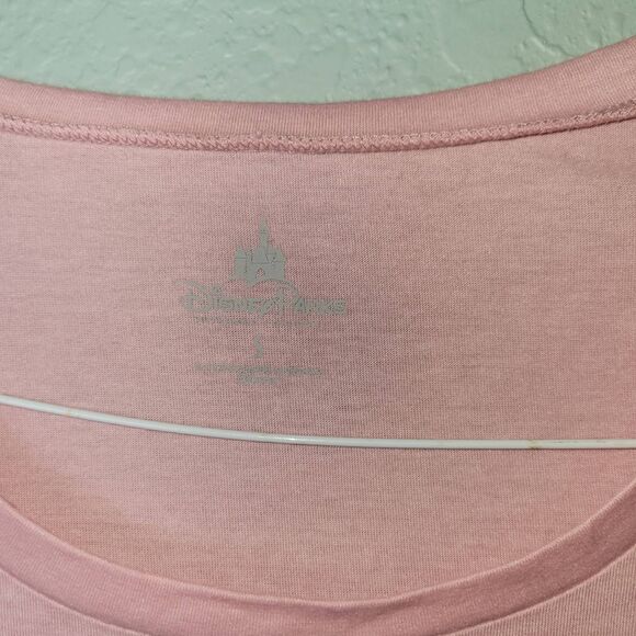 NWT Disney Parks Mickey Mouse Graphic Womens Pink Shirt sz S Authentic Original - Picture 4 of 9